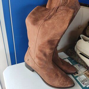 Frye Brown Heeled Boots